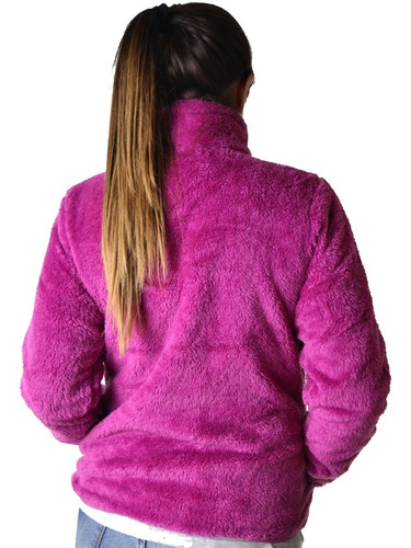 Imagen 2 de 10 de Campera Peluche Piel Corderito Mujer The Big Shop