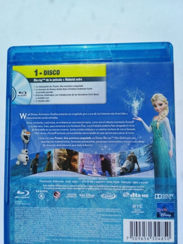 Imagen 2 de 2 de Frozen - Buck Lee - Disney 2013 - Blu Ray - U