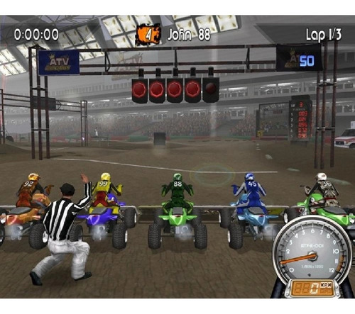 Jogo Atv Quad Kings E Racing Wheel Nintendo Wii Midia Fisica