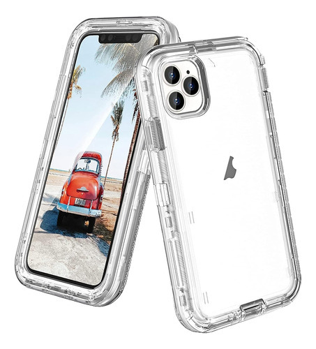Funda Para iPhone Esquinas Reforzadas Alto Impacto Antishock Color Transparente iPhone 14 Pro