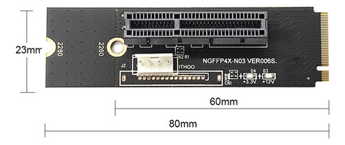 Tarjeta Elevadora Ngff M2 A Pci-e 4x X1 Con Ranura M2 Key M