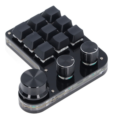 Teclado Led Rgb Usb Mini Macro Teclado Mecánico Para Juegos