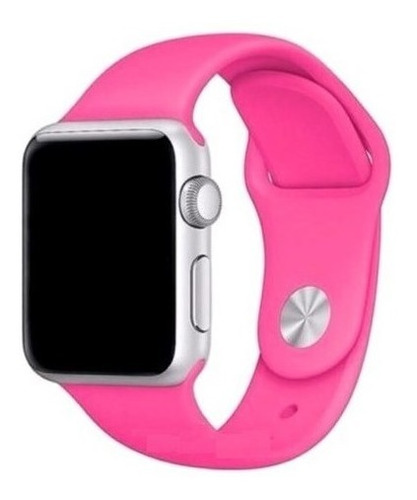 Pulseira De Silicone Sport Para Apple Watch 42/44mm - Pink