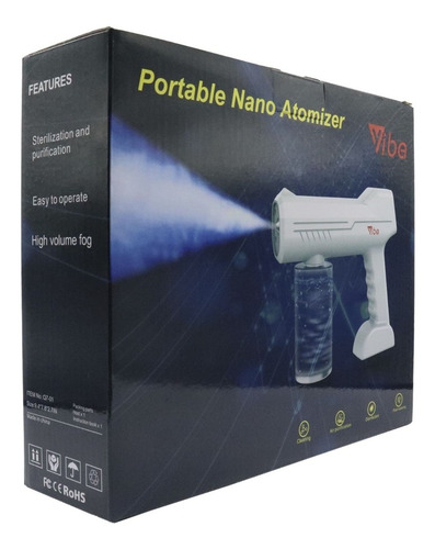 Imagen 5 de 7 de Pistola Sanitizante Desinfectante Inalámbrica Uv Nano Spray