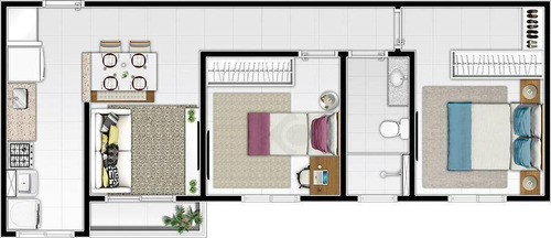 Imagem 16 de 30 de Apartamento Com 2 Dormitórios À Venda, 51 M² - Helvetia - Indaiatuba/sp - Ap0329