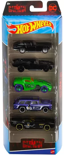 Pack 5 Carrinhos Hot Wheels Batman - Mattel