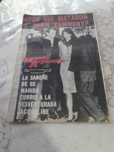 Antigua Revista Mundo Argentino Muerte De Jhon Kennedy