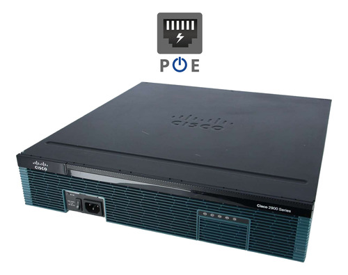 Router Cisco 3 Puertos Gigabit 2921 K9 Poe 1x Sfp Serie 2900
