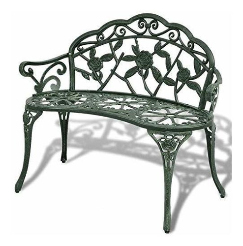 Banca De Jardín - Vidaxl Garden Bench 39.4  Cast Aluminum Gr