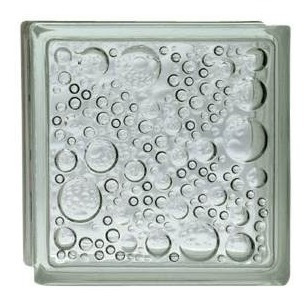 Imagen 6 de 6 de Ladrillos De Vidrio Burbuja Importado Premium 19x19x8