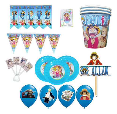 Decoracion Personalizada One Piece Kit # 2