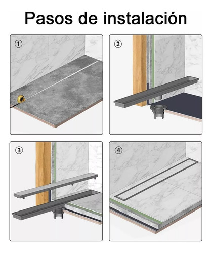 Baño Piso Drenaje Ducha Coladera Anti-olor Obstrucción 10×40