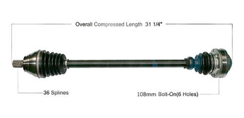 Flecha Homocinética Volkswagen Passat 2006-2015 Vr6 (3.6)