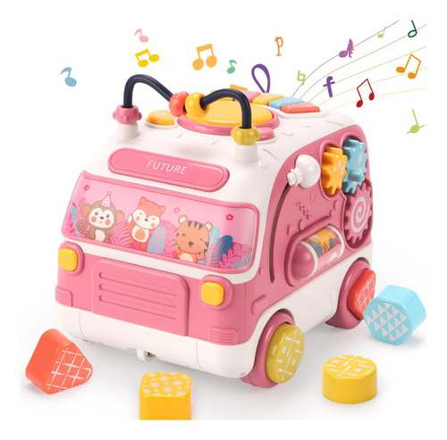 Juguetes De Autobús Con Música Para Niños Pequeños, Juguetes