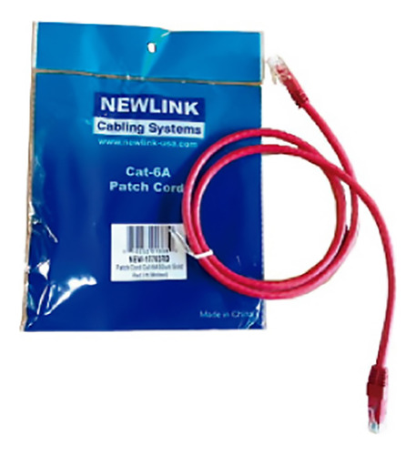 Patch Cord Cat6a Newlink 3 Pies Azul