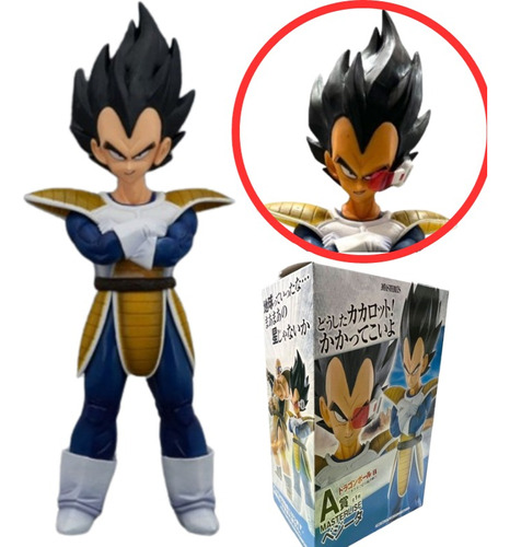 Figura Vegeta - Dragon Ball Z  Visor Removible 24 Cm Bootleg