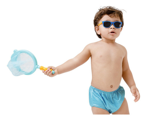 Brinquedo Banho Piscina Infantil Pescaria Rede Tubarão Buba
