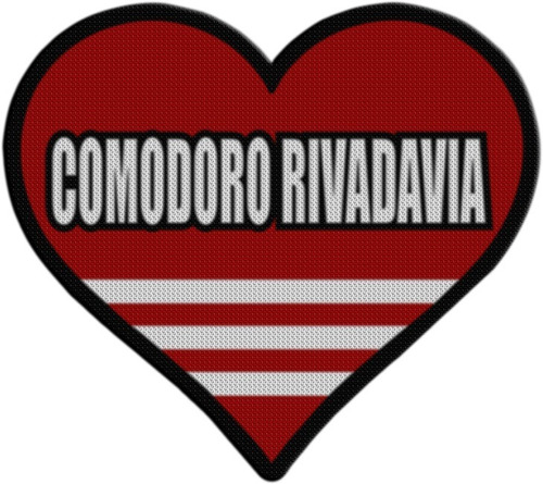 Parche Termoadhesivo Corazon Huracan Comodoro Rivadavia