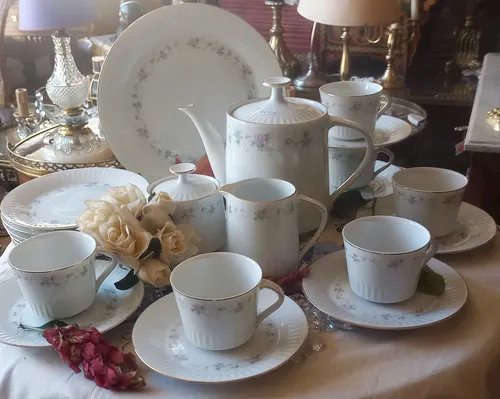 Antigua Vajilla Porcelana Tsuji 22 Pzas Impecables N597 (Usado)