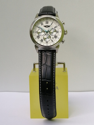Relógio Invicta Quartz Branco Couro Modelo Ibi90242-002