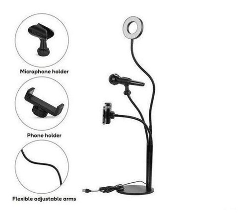 Suporte Articulado Ring Light Para Celular Xc-rl-03 X-cell
