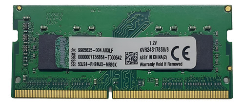 Memória 8gb Pc4-2400t 1rx8 Kingston P/ Notebook Nova !!!!!!!