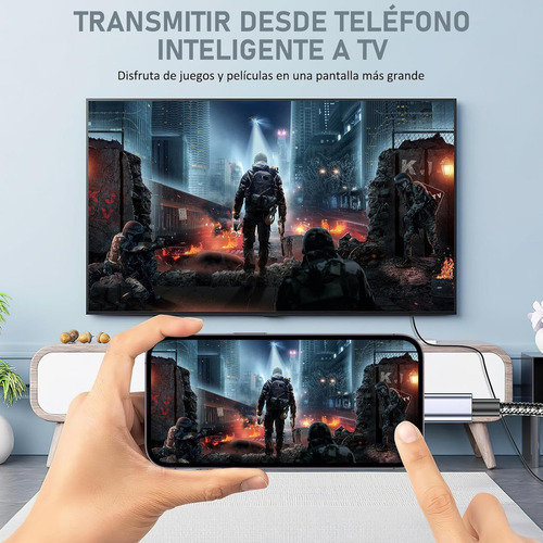 Cable Usb C A Hdmi, 4 K, 60 Hz, Tipo C 3.1 A Hdmi, Cable De