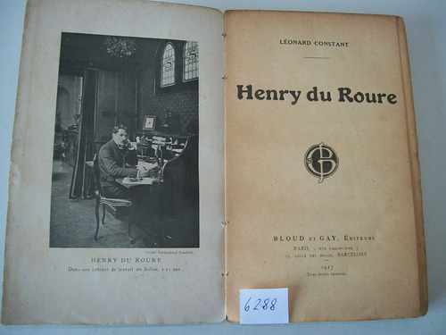 Henry Du Roure · Léonard Constant · Paris · 1917