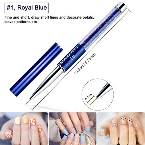 Lapicero De Uñas, Makartt 3 Unids Nail Art Liner Brush