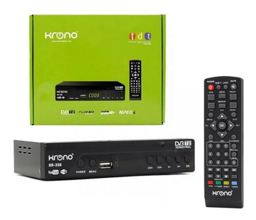 Decodificador Krono Tdt Receptor Tv Digital Dvb Hdmi Antena