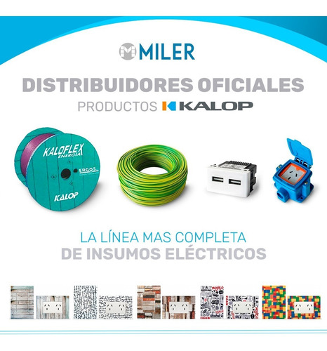 Imagen 5 de 7 de Llave De Luz Armada Kalop Línea Civil 1 Toma Blanco