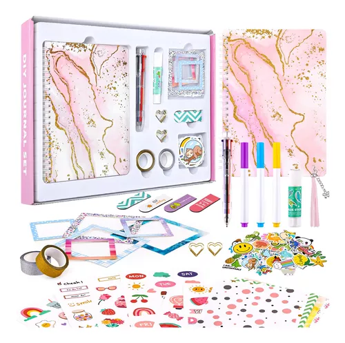  Kit de diario de bricolaje para niñas, 6, 7, 8, 9, 10