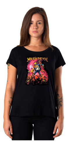 Remeras Mujer Megadeth Rock |de Hoy No Pasa| 6