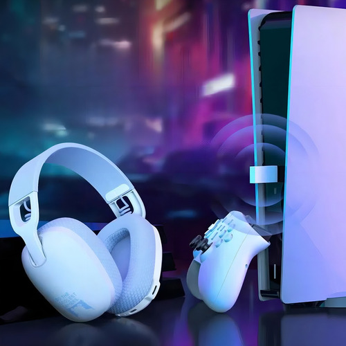 Auriculares Onikuma B2 tipo G435 Bt-5.3 Ps5 Ps5 Ps5 Ps4 para juegos de PC, color blanco