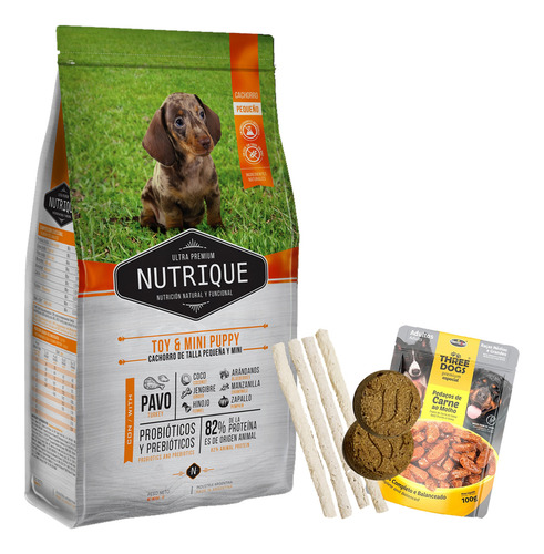 Alimento Nutrique Perro Cachorro Toy & Mini 3 Kg + Regalo
