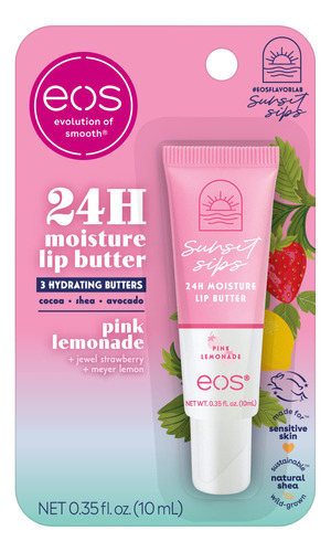 Eos Sunset Sips - Tubo De Mantequilla De Labios, Limonada Ro