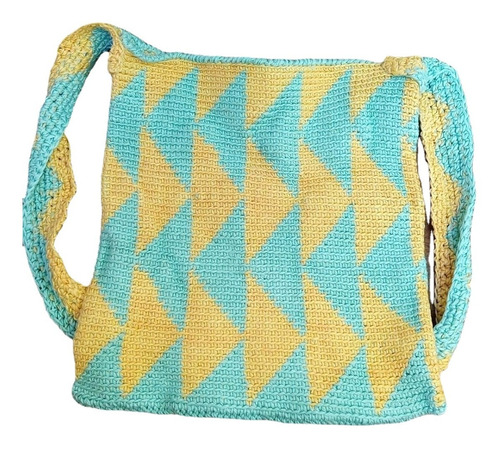 Bolso Tapestry Hilo Lino Hecho A Mano