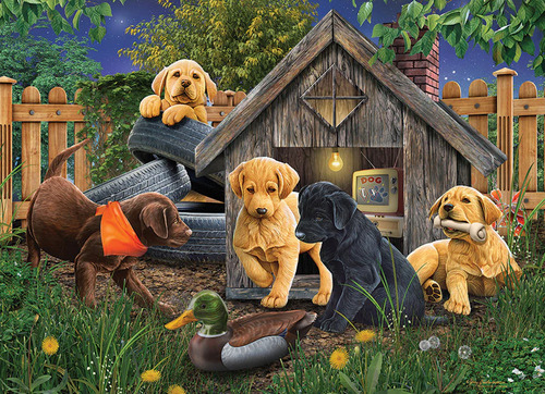 Rompecabezas Juego De Cachorros 1000 Pz Cobble Hill Perritos