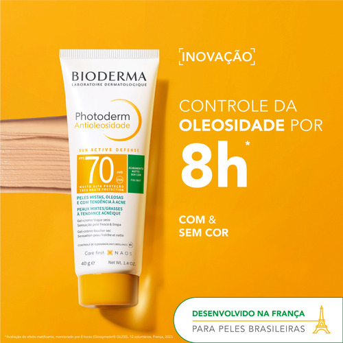 Protetor Solar Bioderma Photoderm Fps70 Gel 40g Médio