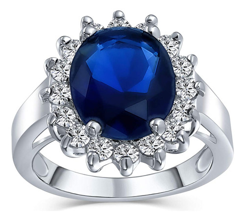 Bling Jewelry Personalize Classic Traditional 5ctw Royal Blu