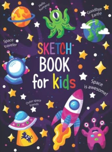 Libro: Sketch Book For Kids: Blank Drawing Book For Kids 120