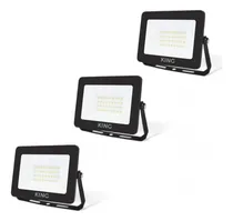 Comprar Kit X3 Reflector Led 30w Ip65 Exter. 2400lm Luz Fria King