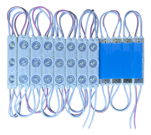 700pçs Módulo Led 7030 1,7w Coreano Injetado Ip67 Lente 175