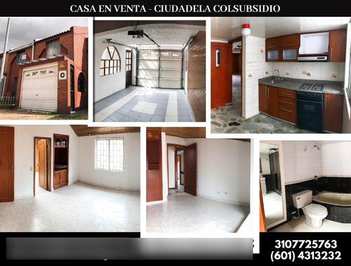 Casa En Venta Ciudadela Colsubsidio - Noroccidente De Bogota D.c