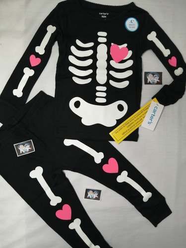 Imagen 2 de 10 de Disfraz Pijama Para Niña Bebe Alumbra En Oscuridad Carters.