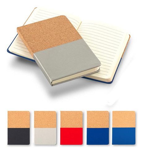 Mini Libreta Cork Cosido Con 80hojasrayadas Cuaderno Escolar