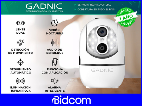 Kit Seguridad Gadnic 4 Camaras Domo Lente Dual Motorizada