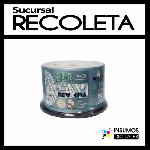 Blu Ray Virgen Printable Newakira 6x 25 Gb Bulk X 50 Bluray