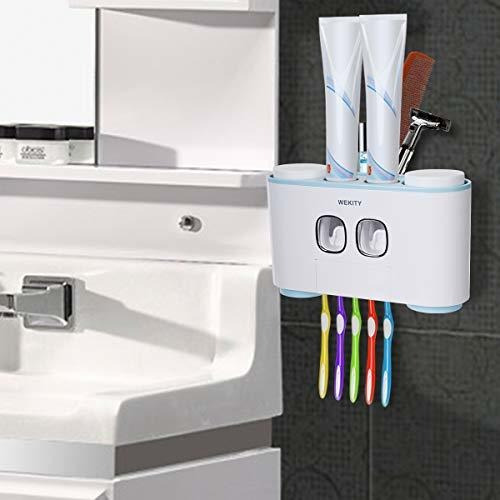 Imagen 6 de 7 de Soporte Para Cepillo De Dientes Wekity Juego De Exprimidor D