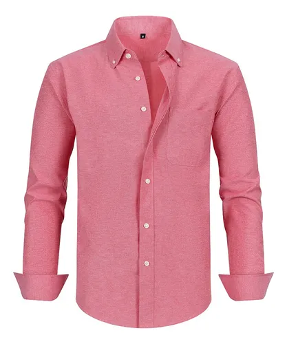 Camisa Rosa Hombre Slim Fit